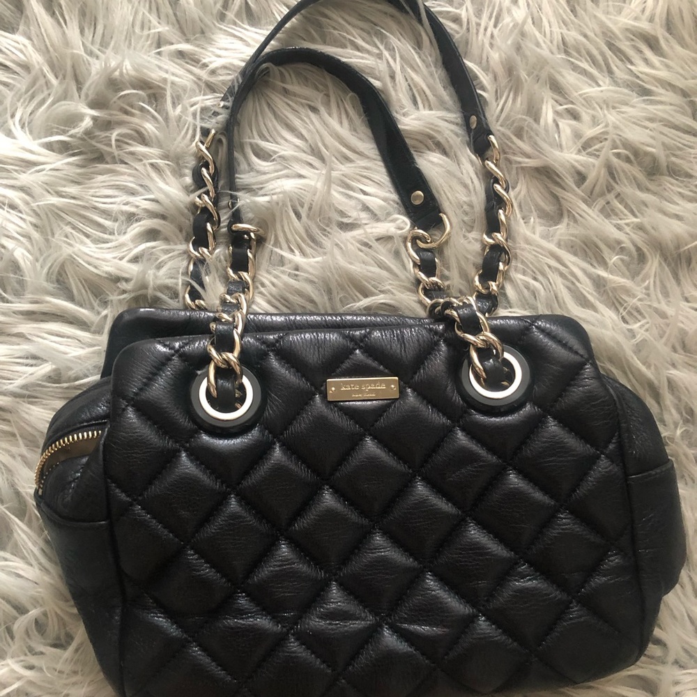 Kate Spade Black quilted purse
